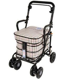 Prestige Walking /shopping Trolley With Seat & Armrest - Light Tartan Assembled! Prestige Walking /shopping Trolley With Seat & Armrest - Light Tartan Assembled!
