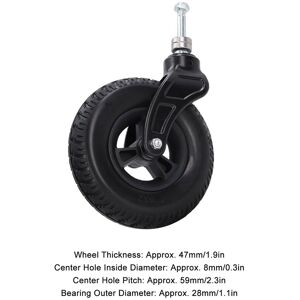 Wheelchair Front Caster 8 Universal Pu Hub Solid Wheel Rollator Walker Lw Wheelchair Front Caster 8 Universal Pu Hub Solid Wheel Rollator Walker Lw