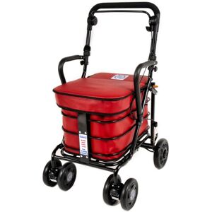Prestige Walking /shopping Trolley With Seat & Armrest - Red Fully Assembled! Prestige Walking /shopping Trolley With Seat & Armrest - Red Fully Assembled!