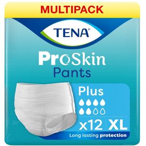 Tena Pants Plus Xl Extra Large Proskin Incontinence Pants - 4 Packs Of 12 (48) Tena Pants Plus Xl Extra Large Proskin Incontinence Pants - 4 Packs Of 12 (48)