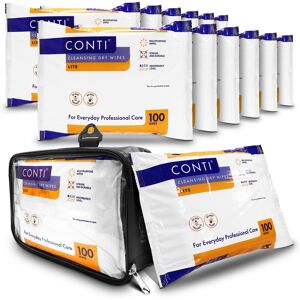 12pc Conti Lite Patient Cleansing Dry Wipes Small & Re-Gen Flexpouch Dispenser 12pc Conti Lite Patient Cleansing Dry Wipes Small & Re-Gen Flexpouch Dispenser