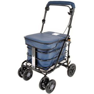 Prestige Seated Walking Shopping Trolley- Navy (Fully Assembled) Black Edition Prestige Seated Walking Shopping Trolley- Navy (Fully Assembled) Black Edition