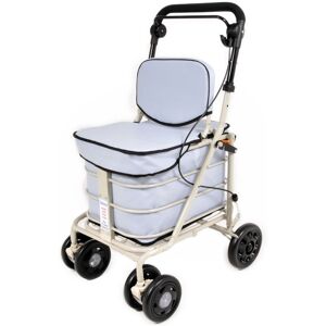 Prestige Walking / Shopping / Mobility Trolley With Backrest & Seat - Sky Blue Prestige Walking / Shopping / Mobility Trolley With Backrest & Seat - Sky Blue