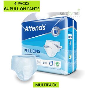 Attends Pull Ons Incontinence Pants 8m Medium (4 Packs Of 16) Attends Pull Ons Incontinence Pants 8m Medium (4 Packs Of 16)
