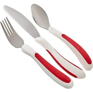Nrs Healthcare M99680 Red/white Kura Care Adult Cutlery Set Red & White Nrs Healthcare M99680 Red/white Kura Care Adult Cutlery Set Red & White