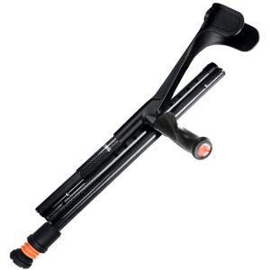 Mobility Smart Flexyfoot Open Cuff Carbon Fibre Folding Comfort Grip Crutch - Black - Right Mobility Smart Flexyfoot Open Cuff Carbon Fibre Folding Comfort Grip Crutch - Black - Right