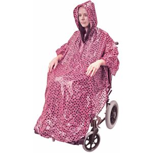Thatcable Pink Polka Dot Polyester Wheelchair Poncho - Waterproof Fabric Machine Washable Thatcable Pink Polka Dot Polyester Wheelchair Poncho - Waterproof Fabric Machine Washable