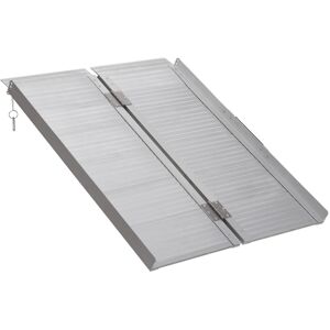 Portable Folding Wheelchair Ramp Aluminium Mobility 91cm Carry Handle 270kg Portable Folding Wheelchair Ramp Aluminium Mobility 91cm Carry Handle 270kg