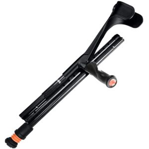 Mobility Smart Flexyfoot Open Cuff Carbon Fibre Folding Comfort Grip Crutch - Black - Left Mobility Smart Flexyfoot Open Cuff Carbon Fibre Folding Comfort Grip Crutch - Black - Left