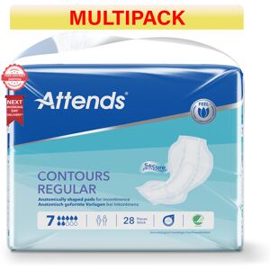 Attends - Contours Regular 7 - Incontinence Pads - 4 Pack Of 28 Attends - Contours Regular 7 - Incontinence Pads - 4 Pack Of 28
