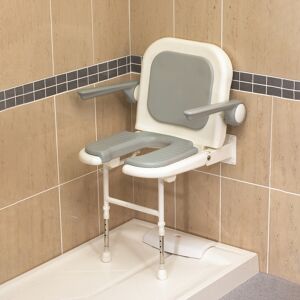 Akw 4000 Series Standard Fold Up Horseshoe Seat And Grey Arms Akw 4000 Series Standard Fold Up Horseshoe Seat And Grey Arms