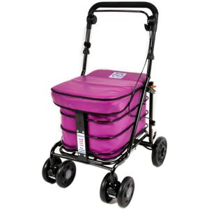 Prestige Seated Walking Shopping Trolley- Purple (Assembled) Black Frame Prestige Seated Walking Shopping Trolley- Purple (Assembled) Black Frame