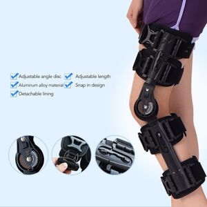 hinged Knee Brace Adjustable Knee Immobilizer With Side Stabilizers Locking hinged Knee Brace Adjustable Knee Immobilizer With Side Stabilizers Locking