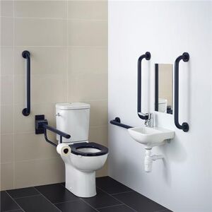 Armitage Shanks Contour 21 Doc M Pack Close Coupled Toilet And Blue Rail Rh Armitage Shanks Contour 21 Doc M Pack Close Coupled Toilet And Blue Rail Rh
