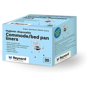 X40 Pack - Reynard Disposable Commode Liners - Biodegradable 2500ml - Free P&p X40 Pack - Reynard Disposable Commode Liners - Biodegradable 2500ml - Free P&p