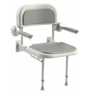 Akw 3000 Series Shower Seat With Grey Padded Back & Arms Shower Seat Akw 3000 Series Shower Seat With Grey Padded Back & Arms Shower Seat