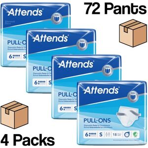 Adult Nappies Incontinence Pull Up Pants Attends 6s Small 4 Packs Of 18 Adult Nappies Incontinence Pull Up Pants Attends 6s Small 4 Packs Of 18