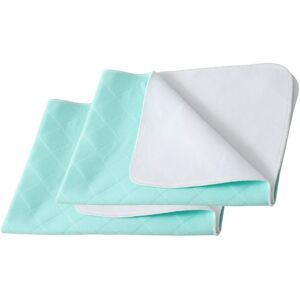 Beedsooth Washable Incontinence Bed Pad 2 Pack Super Absorbent Protection Green 86x132cm Beedsooth Washable Incontinence Bed Pad 2 Pack Super Absorbent Protection Green 86x132cm