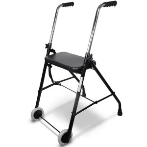 Aidapt Ultra Lightweight Walking Frame 2 Wheel Walker Aid With Seat Folding Adjustable Aidapt Ultra Lightweight Walking Frame 2 Wheel Walker Aid With Seat Folding Adjustable