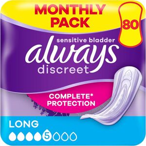 Procter & Gamble Incontinence Pads Women, Long Plus, Absorbency 5, 80 Sanitary Towels (20 X 4 Pa Procter & Gamble Incontinence Pads Women, Long Plus, Absorbency 5, 80 Sanitary Towels (20 X 4 Pa