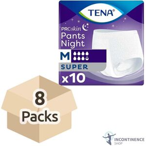 8x Tena Proskin Pants Night Super Incontinence Pants - Medium - Pack Of 10 8x Tena Proskin Pants Night Super Incontinence Pants - Medium - Pack Of 10