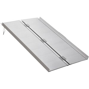 Homcom 4ft Aluminium Folding Wheelchair Ramp Equipment Mobility Suitcase Homcom 4ft Aluminium Folding Wheelchair Ramp Equipment Mobility Suitcase