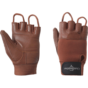 Global Leather Globaleather Standard Fingerless Wheelchair Gloves Padded Palm Brown Small Global Leather Globaleather Standard Fingerless Wheelchair Gloves Padded Palm Brown Small
