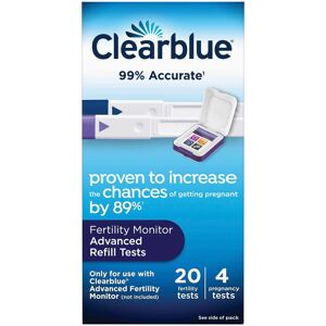 Clearblue Fertility Monitor Advanced Refill Tests - 20 Fertility Tests & 4 Pregnancies Clearblue Fertility Monitor Advanced Refill Tests - 20 Fertility Tests & 4 Pregnancies