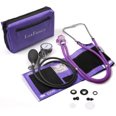 Lotfancy Aneroid Sphygmomanometer With Stethoscope Kit, Adult Professional Manu Lotfancy Aneroid Sphygmomanometer With Stethoscope Kit, Adult Professional Manu