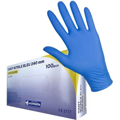 Sensiskin Box Of 100 Powder-Free Disposable Nitrile Gloves Medical Use Size L Sensiskin Box Of 100 Powder-Free Disposable Nitrile Gloves Medical Use Size L