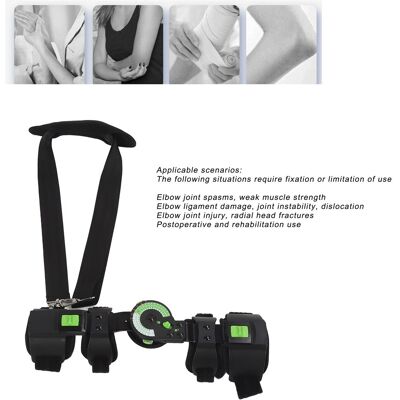 Adjustable Hinged Elbow Brace With Strap Sling Rehabilitation Support Corrective Adjustable Hinged Elbow Brace With Strap Sling Rehabilitation Support Corrective