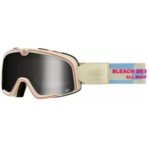 100% Mx Goggles Barstow Bleach Design Werks Silver Mirror Mtb Motocross Quad 100% Mx Goggles Barstow Bleach Design Werks Silver Mirror Mtb Motocross Quad