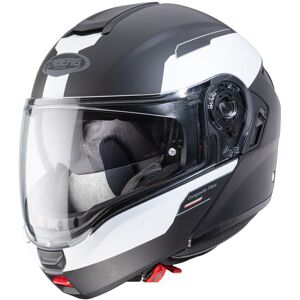 Caberg Levo Prospect Flip-Up Motorcycle Motorbike Helmet Matt Black / White - S Caberg Levo Prospect Flip-Up Motorcycle Motorbike Helmet Matt Black / White - S