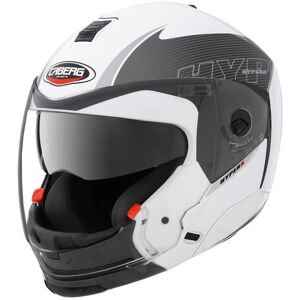 Caberg Hyper X Mod Full Face Motorcycle Motorbike Helmet White / Anthracite - Xs Caberg Hyper X Mod Full Face Motorcycle Motorbike Helmet White / Anthracite - Xs
