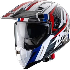 Caberg X-Trace Motorcycle Helmet Savana White/black/blue/red - Extra Small Caberg X-Trace Motorcycle Helmet Savana White/black/blue/red - Extra Small