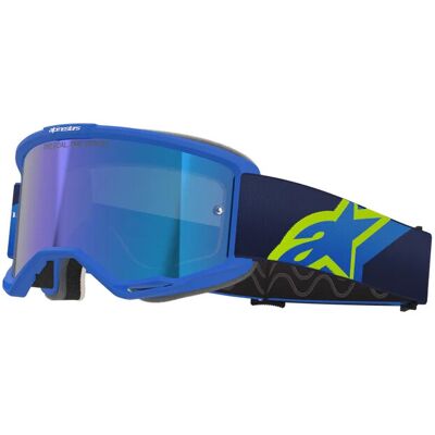 Alpinestars Vision 5 Corp Mx Goggles Blue Yellow Fluo Mirror Blue (7288) Alpinestars Vision 5 Corp Mx Goggles Blue Yellow Fluo Mirror Blue (7288)