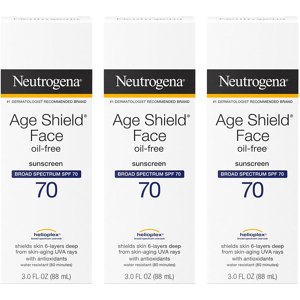 Neutrogena Age Shield Anti-Oxidant Face Lotion Sunscreen Broad Spectrum Spf 70, 3 Fluid Neutrogena Age Shield Anti-Oxidant Face Lotion Sunscreen Broad Spectrum Spf 70, 3 Fluid