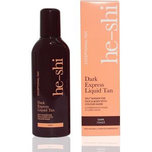 He-Shi Self Tan Express Instant Fake Tan Liquid – Dark Natural Quick Dry Form He-Shi Self Tan Express Instant Fake Tan Liquid – Dark Natural Quick Dry Form