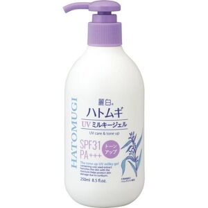 Kumano Yushi Eihaku Hatomugi Uv Milky Gel 250ml Spf50+ Or Tone Up Spf31 Pump Sunscreen Japan Kumano Yushi Eihaku Hatomugi Uv Milky Gel 250ml Spf50+ Or Tone Up Spf31 Pump Sunscreen Japan