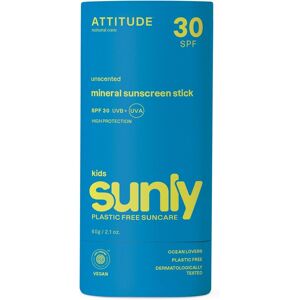 Attitude Mineral Sunscreen Stick For Kids, Spf 30, Ewg Verified, Plastic-Free, Attitude Mineral Sunscreen Stick For Kids, Spf 30, Ewg Verified, Plastic-Free,