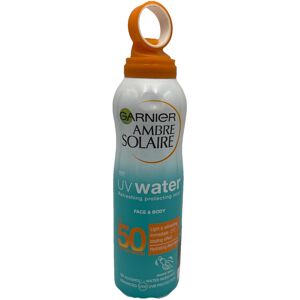 Garnier Ambre Solaire Uv Water Clear Sun Cream Mist - Face & Body - Spf50 200ml Garnier Ambre Solaire Uv Water Clear Sun Cream Mist - Face & Body - Spf50 200ml