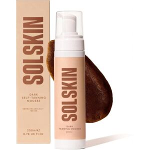 Solskin Self Tanning Mousse 200ml Medium Deep Streak Free Fast Dry Vegan Glow Solskin Self Tanning Mousse 200ml Medium Deep Streak Free Fast Dry Vegan Glow