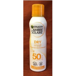 Garnier Ambre Solaire Dry Mist Instant Dry Protection Spray Spf 50 200ml. Garnier Ambre Solaire Dry Mist Instant Dry Protection Spray Spf 50 200ml.