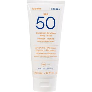 Korres Yoghurt Emulsion Body + Face Spf50 200ml Korres Yoghurt Emulsion Body + Face Spf50 200ml