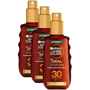 L'Oreal Garnier Tanning Oil Spf15 & Spf30 – Sun Protection Spray For Glowing Skin 150ml L'Oreal Garnier Tanning Oil Spf15 & Spf30 – Sun Protection Spray For Glowing Skin 150ml
