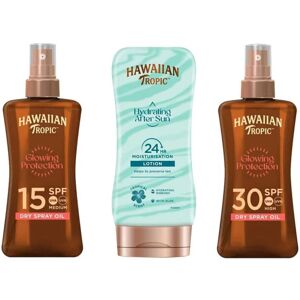 Hawaiian Tropic Dry Oil Spray Spf15 Spf30 + After Sun Lotion Set Hawaiian Tropic Dry Oil Spray Spf15 Spf30 + After Sun Lotion Set