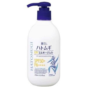 Kumano Yushi Eihaku Hatomugi Uv Milky Gel 250ml Spf50+ Or Tone Up Spf31 Pump Sunscreen Japan Kumano Yushi Eihaku Hatomugi Uv Milky Gel 250ml Spf50+ Or Tone Up Spf31 Pump Sunscreen Japan