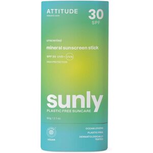 Attitude Mineral Sunscreen Stick With Zinc Oxide, Spf 30, Ewg Verified, Plastic Attitude Mineral Sunscreen Stick With Zinc Oxide, Spf 30, Ewg Verified, Plastic