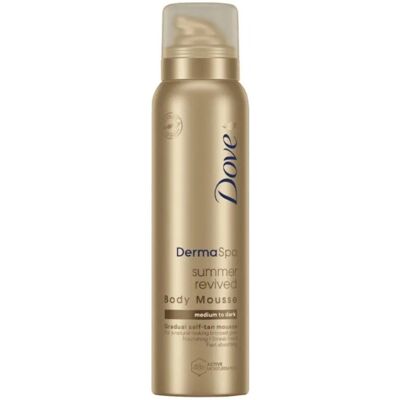 3 × Dove Derma Spa Summer Revived Self Tan Body Mousse 150ml - Medium To Dark 3 × Dove Derma Spa Summer Revived Self Tan Body Mousse 150ml - Medium To Dark