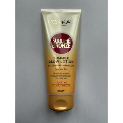 Loreal L’oreal Sublime Bronze Summer Glow Lotion Gradual Tan Light Tan 200ml Loreal L’oreal Sublime Bronze Summer Glow Lotion Gradual Tan Light Tan 200ml